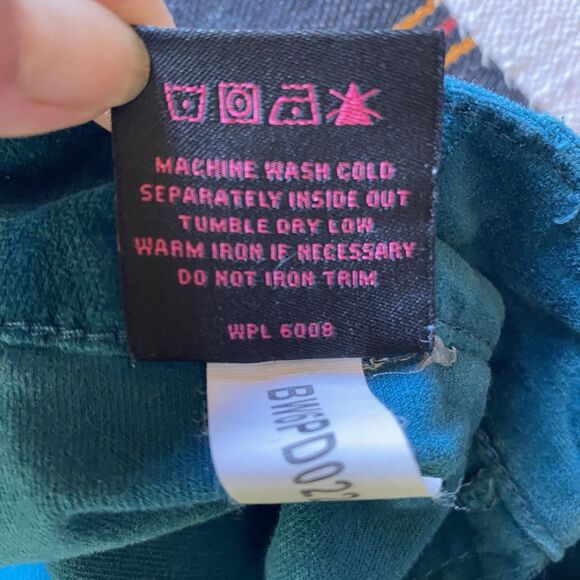 Rock And Roll Denim Velvet Bell Bottom Pants. Sapphire. Size 27/33. Festival. - Picture 11 of 12